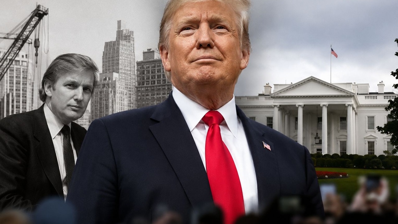 Дональд Трамп прошел путь от строительного бизнеса до Белого дома